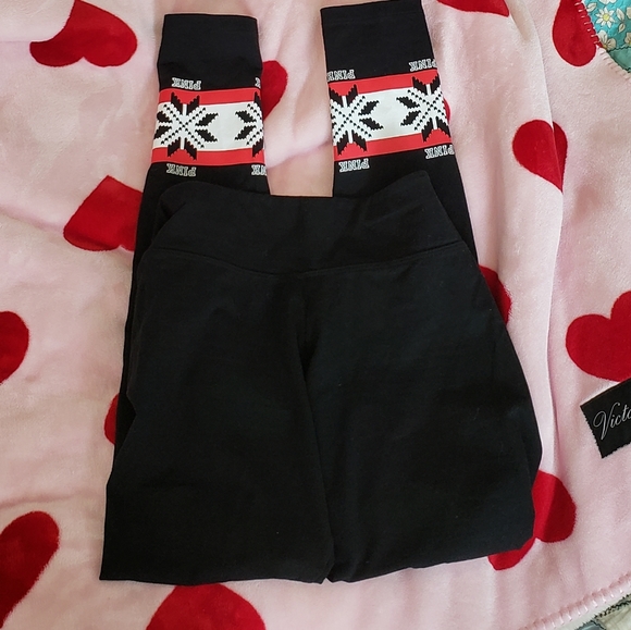 Victoria's Secret Pink Cute Logo Leggings - Small - Picture 3 of 5